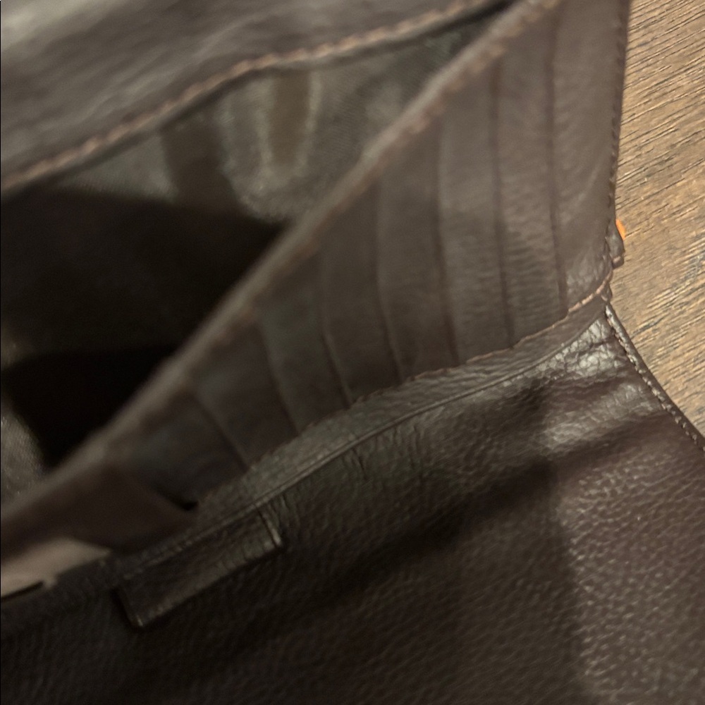 Nocona Embossed Leather Cross Birdie Style Wristlet Southwest Print tri-fold - Picture 13 of 16